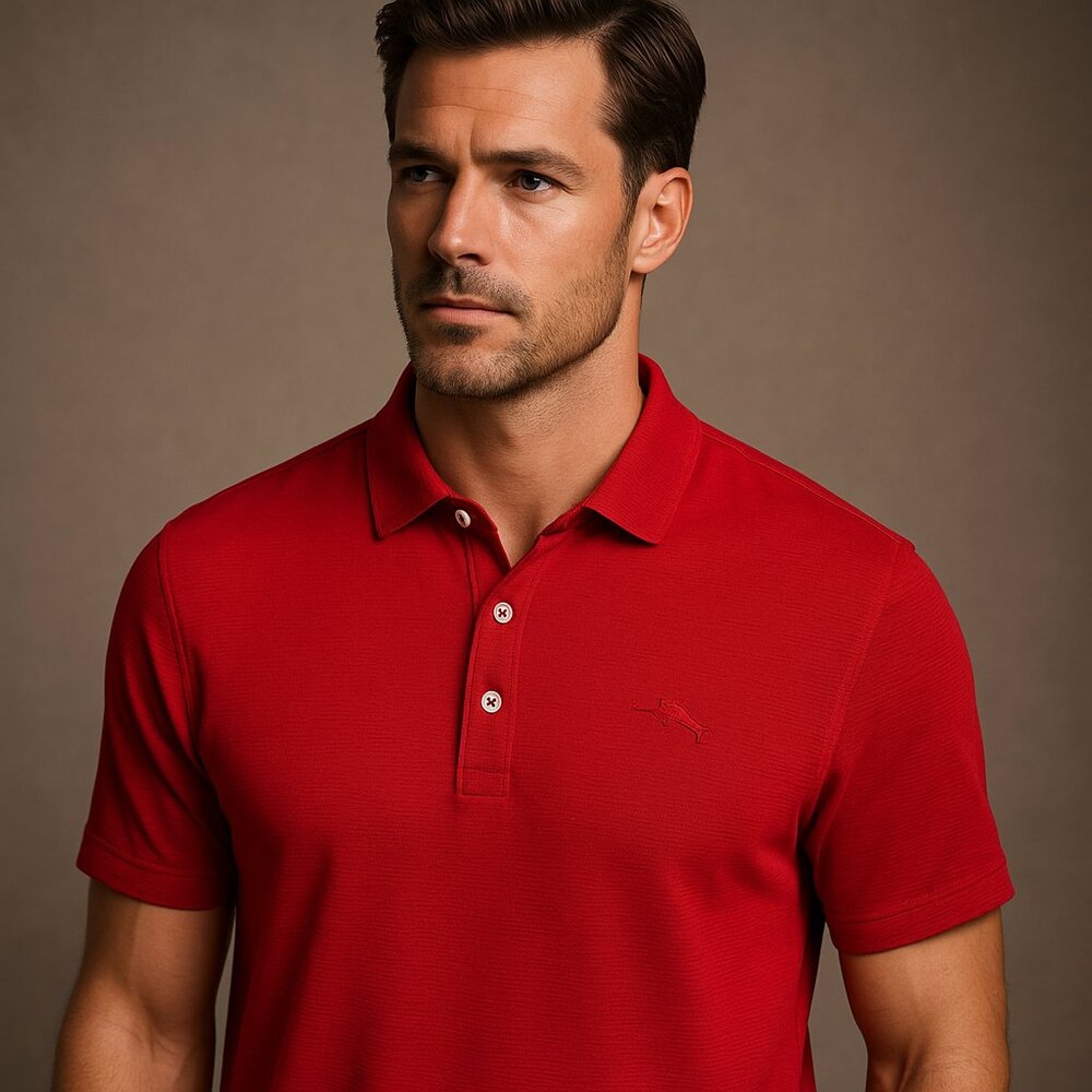 Tommy Bahama IslandZone Red Polo Shirt – Size Large